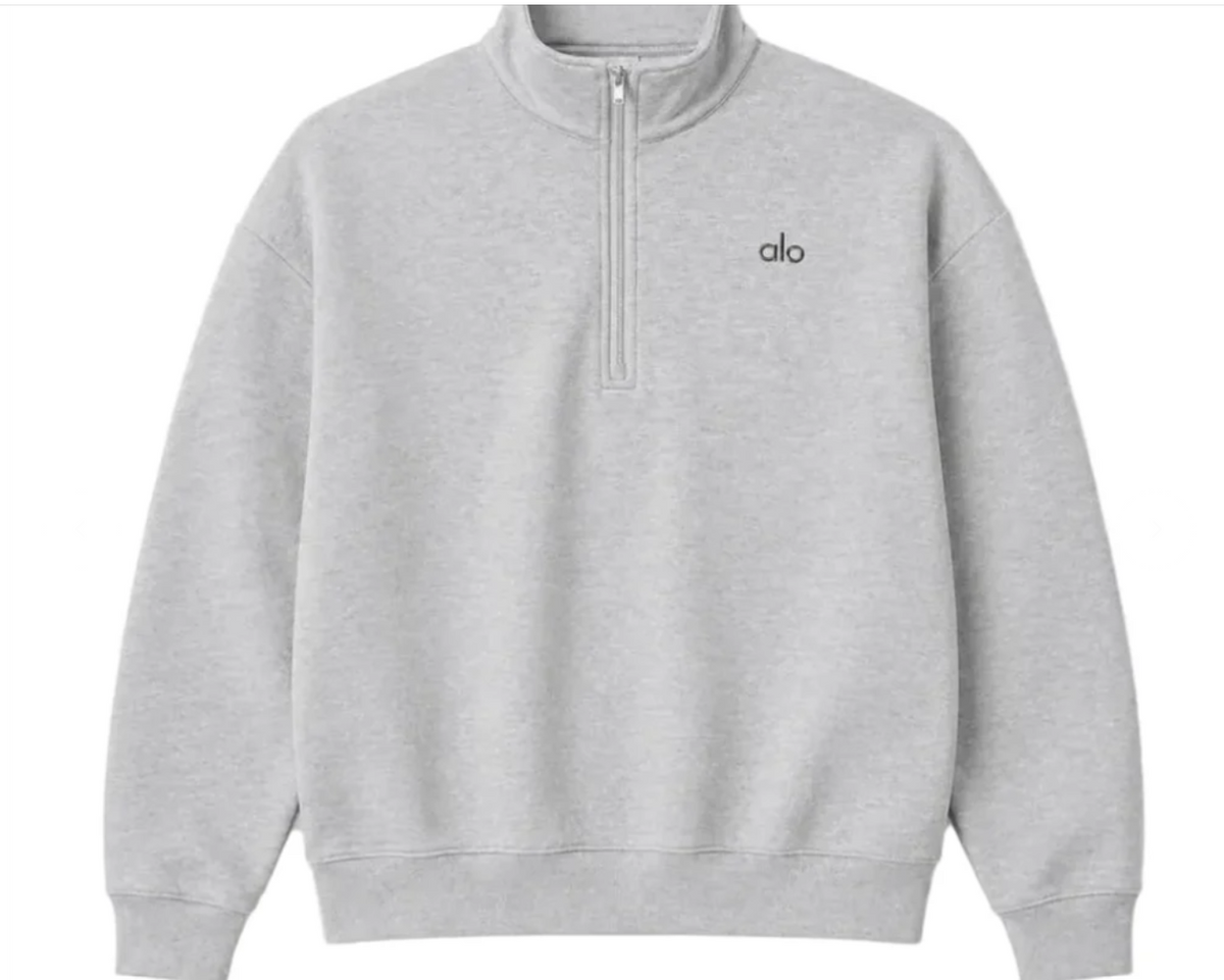 Alo Quarter Zip Grey