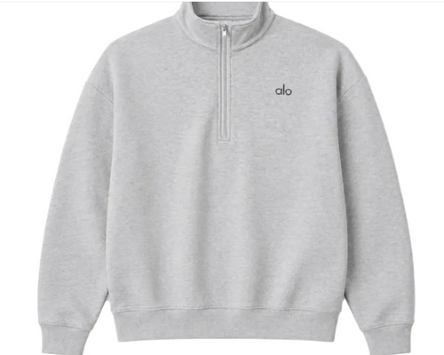 Alo Quarter Zip Grey