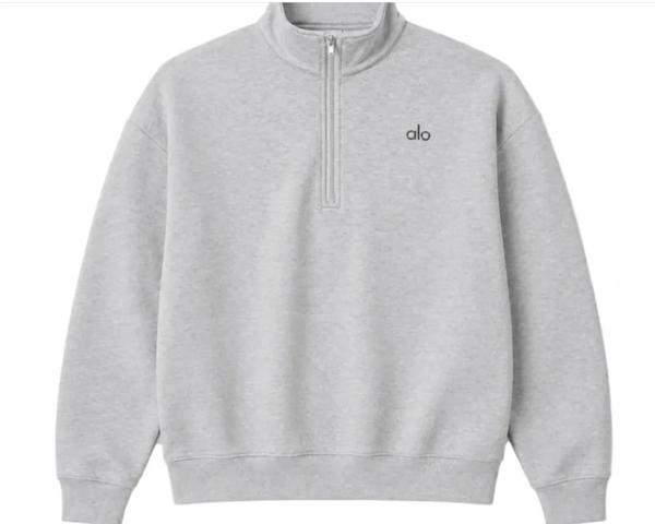 Alo Quarter Zip Grey